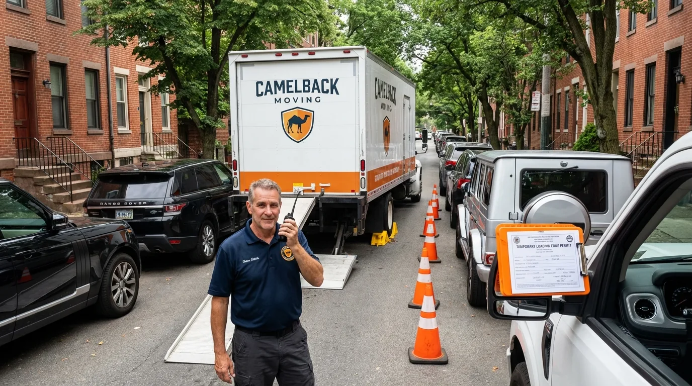 City street loading permit setup in Rockville Centre, NY